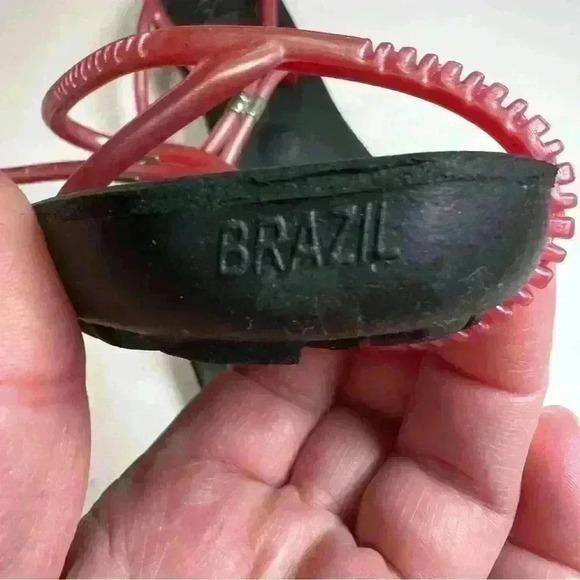 Goóc Lotus - Eco Sandal - 100% Rubber Sole - Made in Brazil Sz 5.5 new and fun - Picture 7 of 9